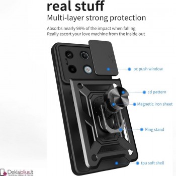 5in1 smūgiams atsparus dėklas su kameros apsauga - juodas (Xiaomi Redmi Note 13 4G) 5in1 smūgiams atsparus dėklas su kameros apsauga - juodas (Xiaomi Redmi Note 13 4G)
